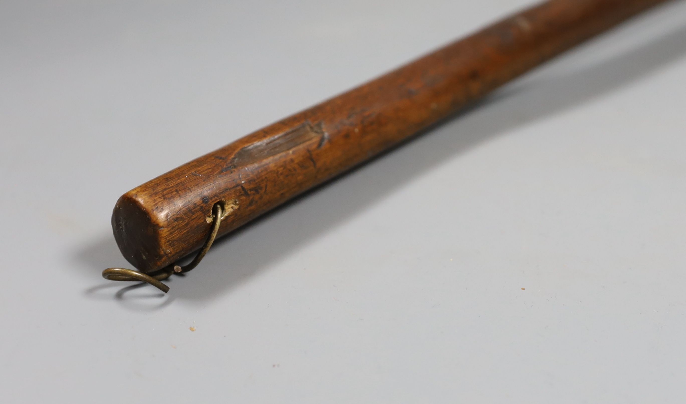 A Polynesian hardwood throwing club, 48 cm